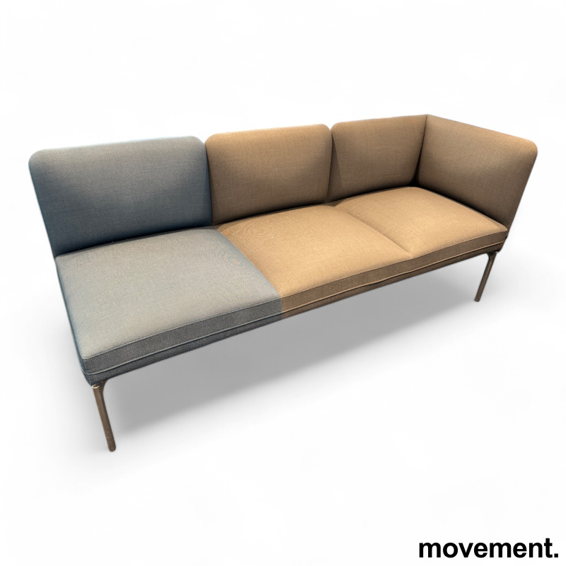 3-seter sofa / lounge i blått og - 1 / 2