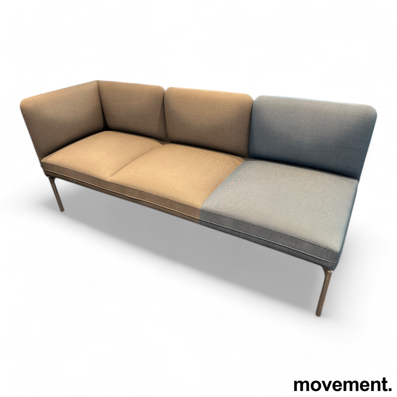 Solgt!3-seter sofa / lounge i blått og
