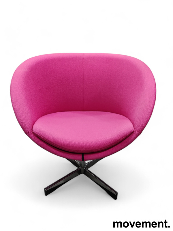 Loungestol i rosa stoff fra - 1 / 4