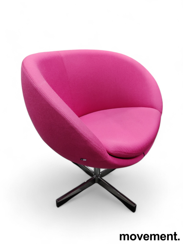 Loungestol i rosa stoff fra - 2 / 4