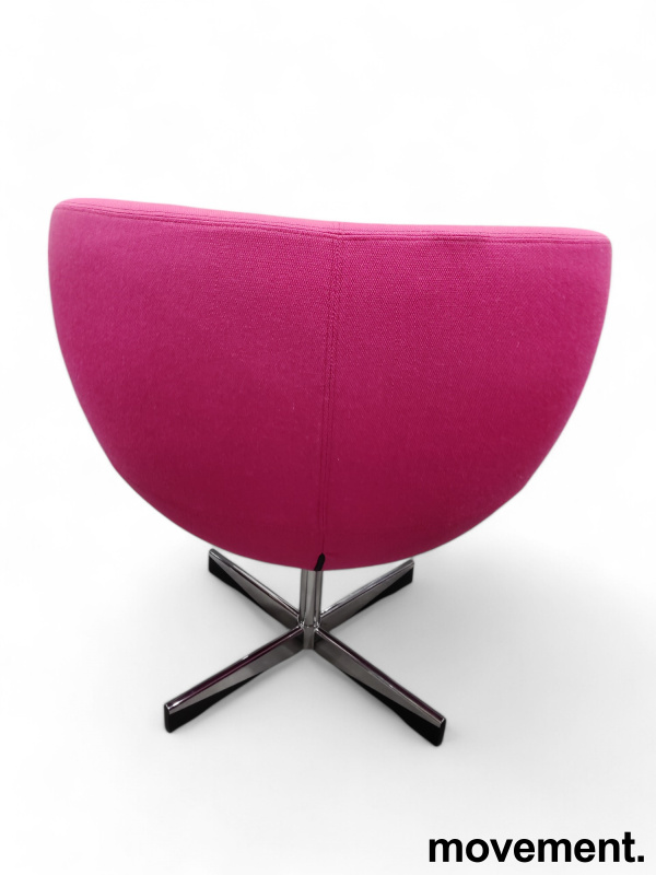 Loungestol i rosa stoff fra - 3 / 4