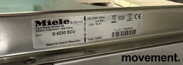 Miele G 4230 SCU oppvaskmaskin i - 3 / 3