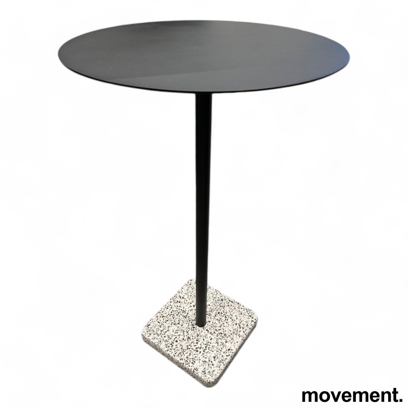 Solgt!Barbord / ståbord i sort / terrazzo - 2 / 2