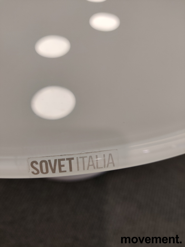 Loungebord i hvitt glass / - 4 / 4