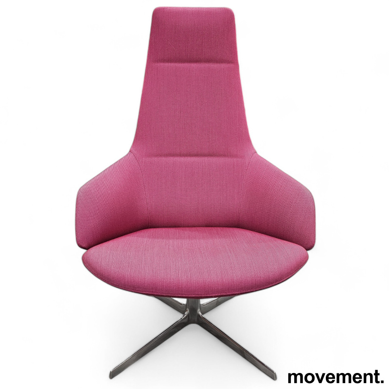 Loungestol fra Arper i rosa stoff, - 2 / 3