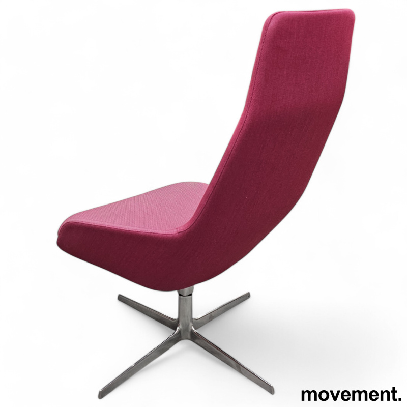 Loungestol fra Arper i rosa stoff, - 3 / 3