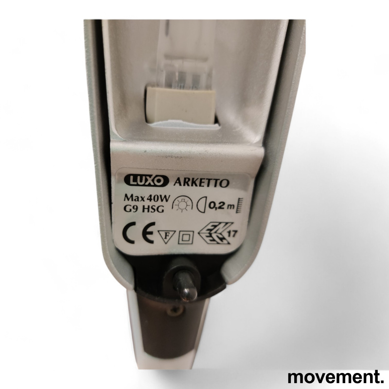 Luxo Arketto sort/ alu, 40w, med - 4 / 4