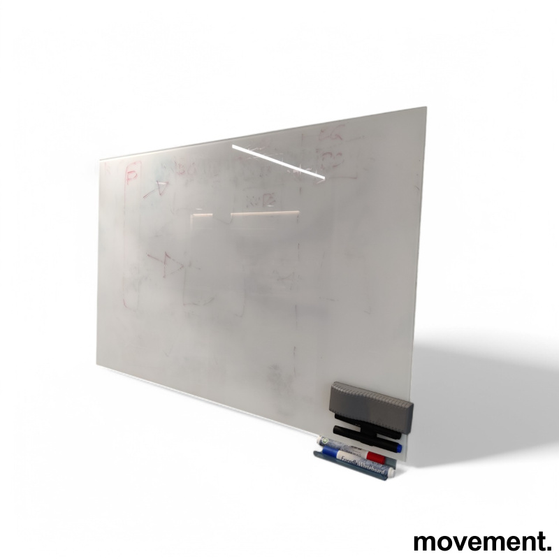 Whiteboard i hvitt glass fra - 2 / 2