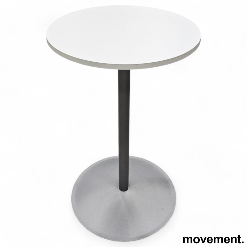 Rundt møtebord / kantinebord i grå - 1 / 2