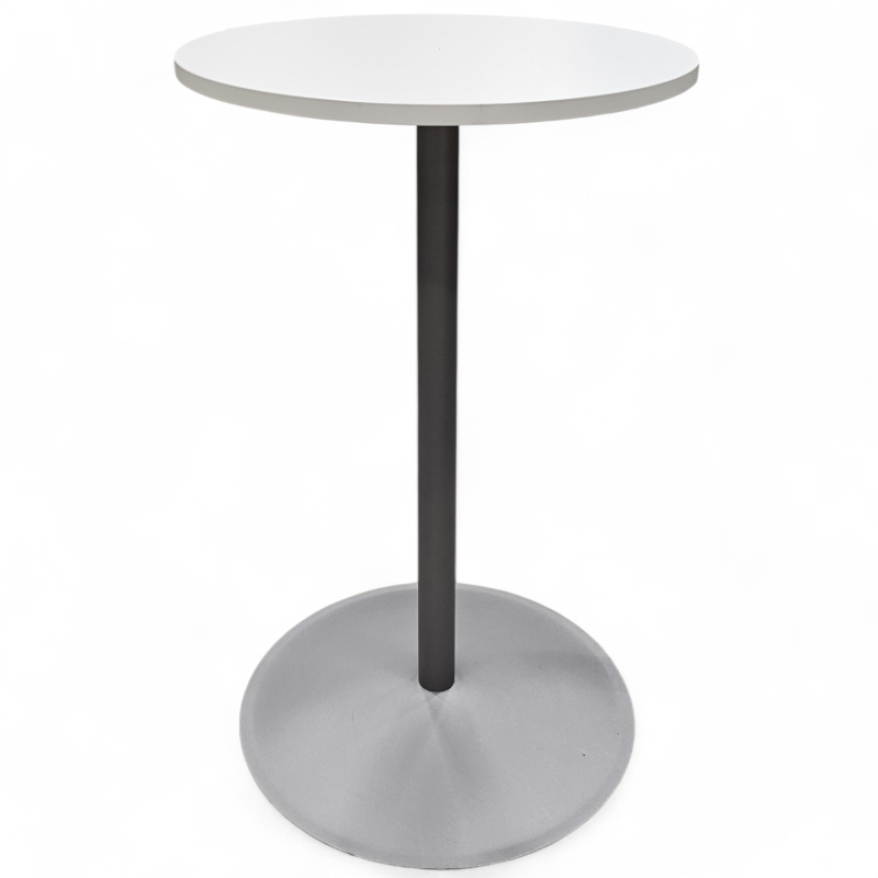 Rundt møtebord / kantinebord i grå