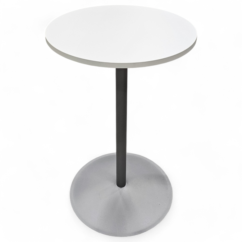 Rundt møtebord / kantinebord i grå