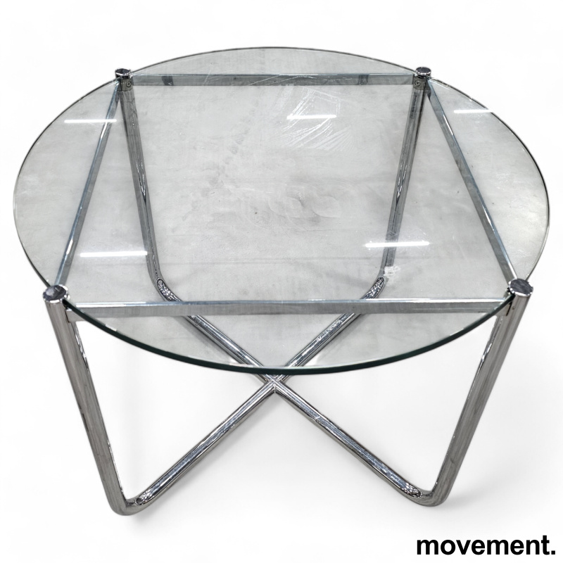 Lite loungebord i glass / krom fra - 2 / 2