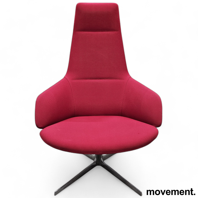 Loungestol fra Arper i rosa stoff, - 2 / 3