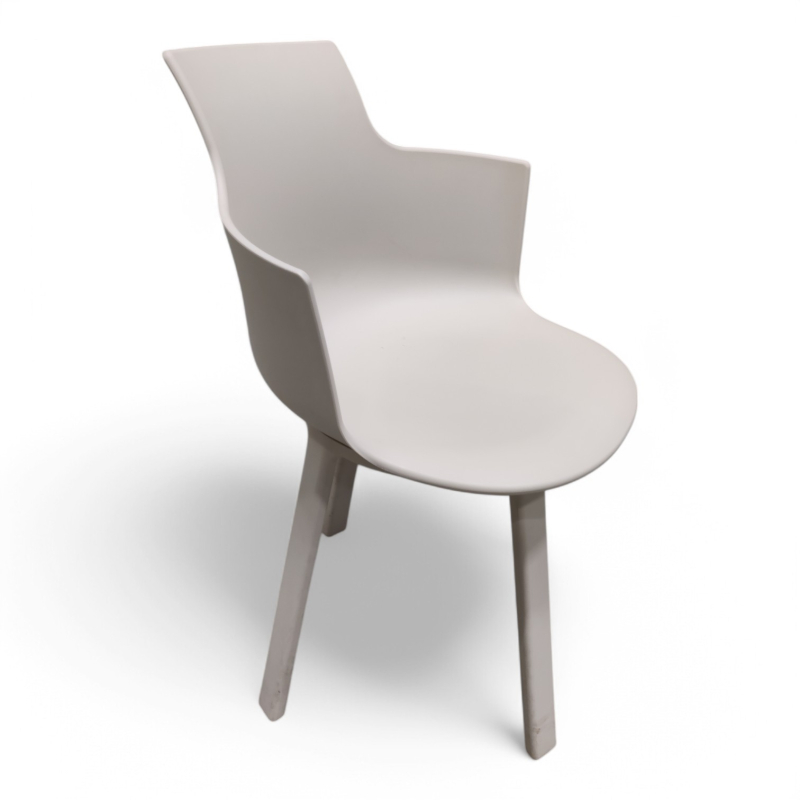 Spisestol / kantinestol i hvit