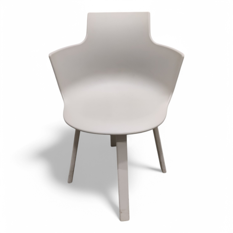 Spisestol / kantinestol i hvit