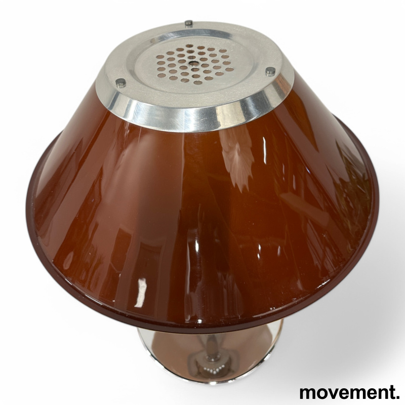 Solgt!Bordlampe i brunt / krom fra Atelje - 2 / 2