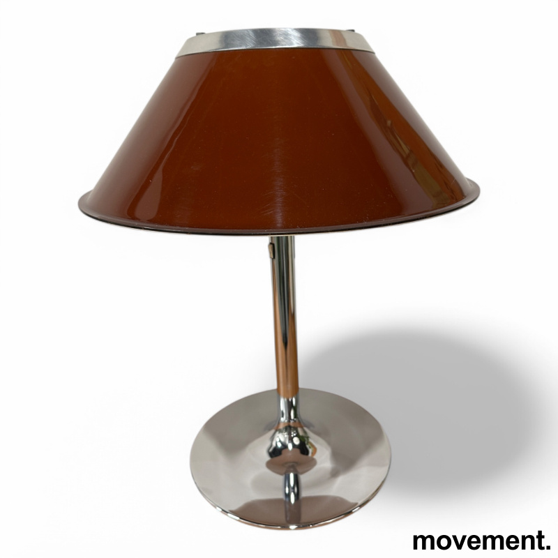 Solgt!Bordlampe i brunt / krom fra Atelje - 1 / 2