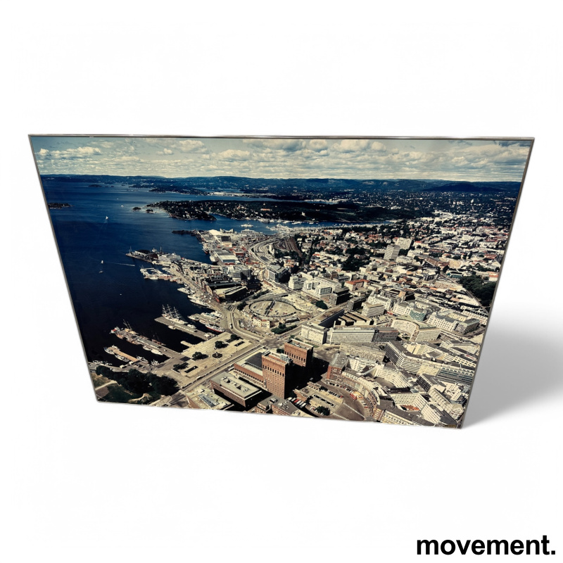 Solgt!Innrammet flyfoto av Oslo,