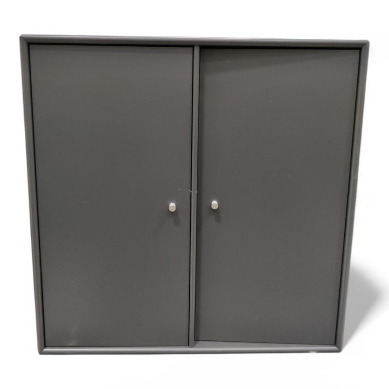 Montana-reol m/2 dører, mørk grå