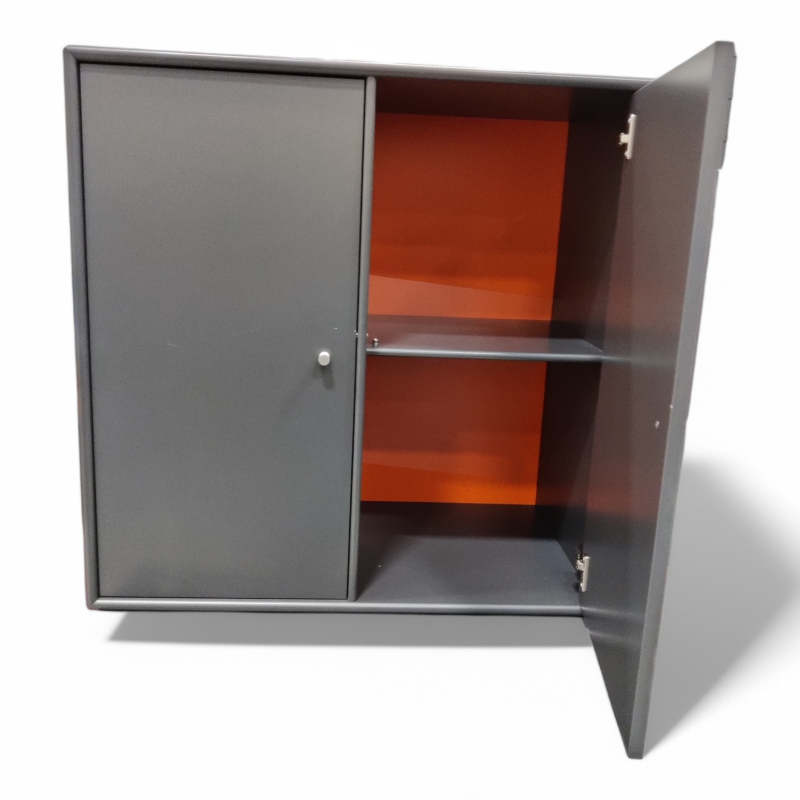 Montana-reol m/2 dører, mørk grå