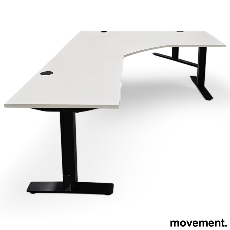 Skrivebord i hvitt / sort fra - 1 / 3