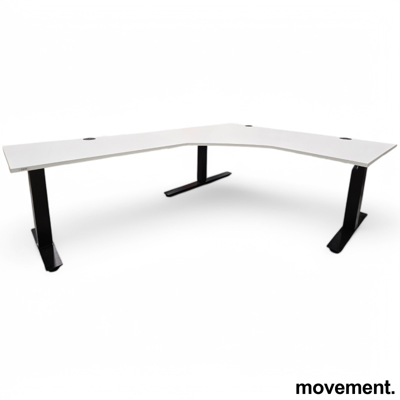 Skrivebord i hvitt / sort fra - 2 / 3