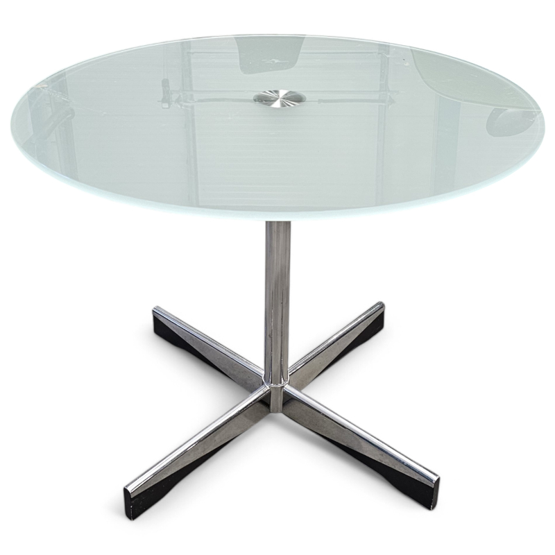 Loungebord i glass/krom, ForaForm