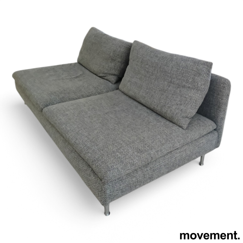 Sofa i grått stoff fra IKEA, modell - 1 / 4