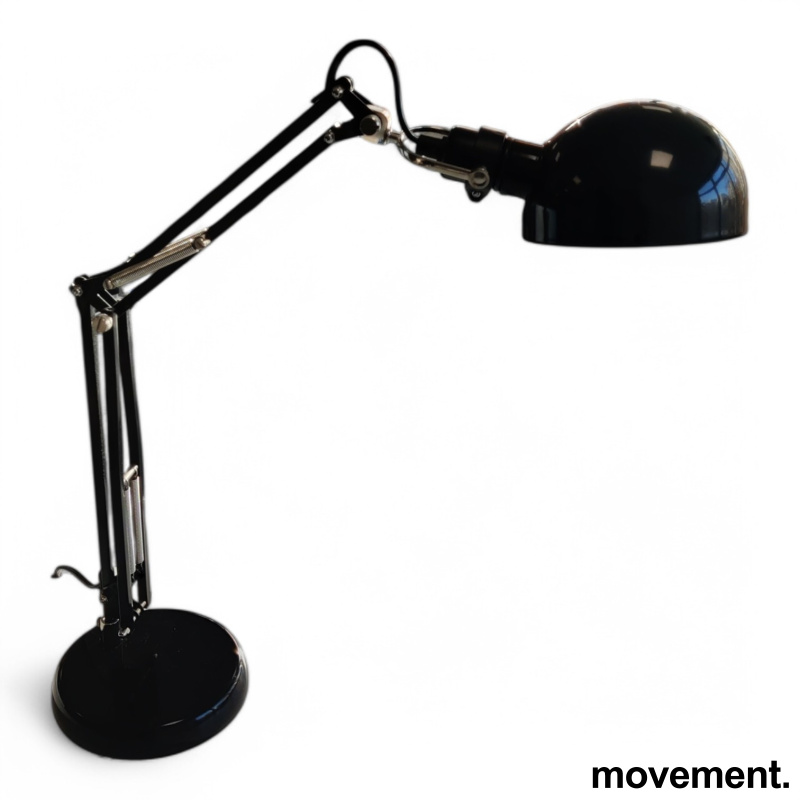 IKEA Forså bordlampe i sort, pent