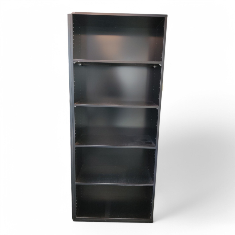 Bokhylle / ringpermreol i sort fra 