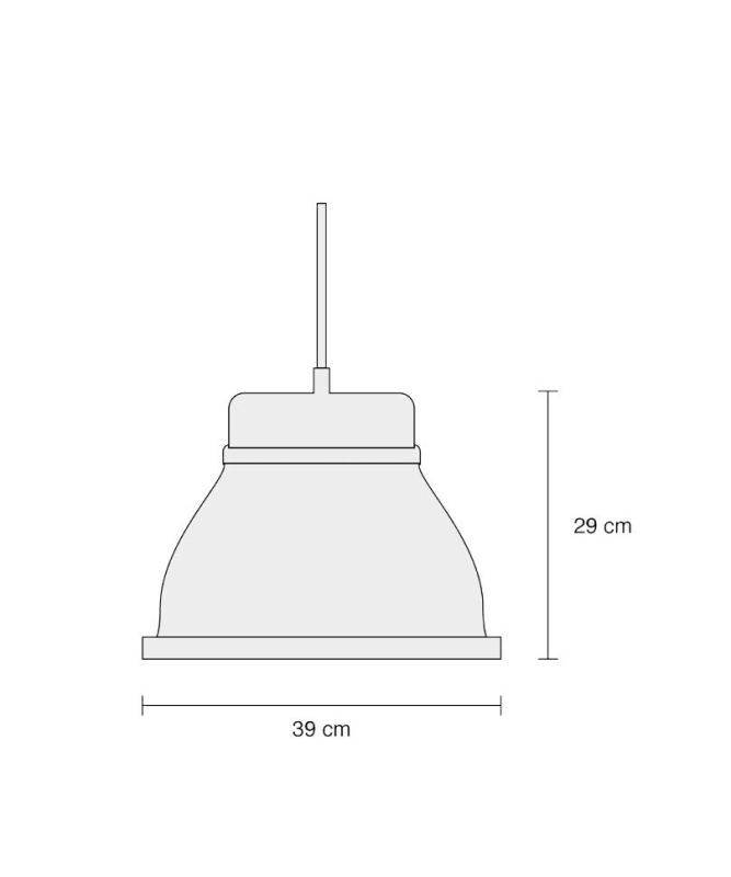 Taklampe grå fra Muuto, modell