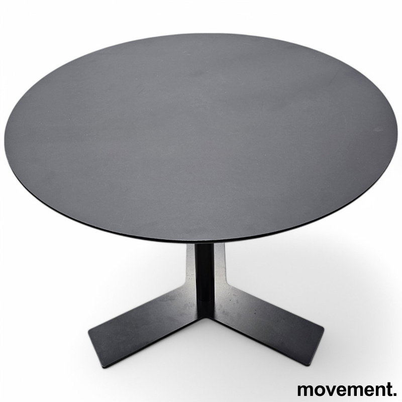 Rundt møtebord i sort linoleum fra - 2 / 2
