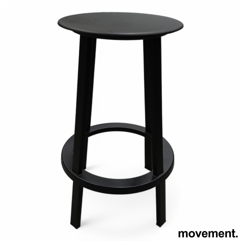 Revolver bar chair low 65cm Sort, - 4 / 5