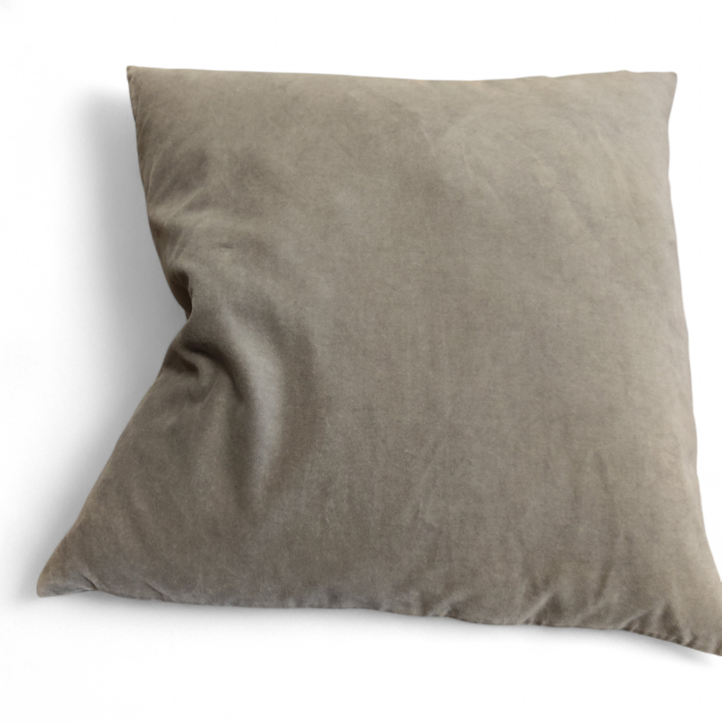 Pyntepute 50x50cm Grå velour, Pent