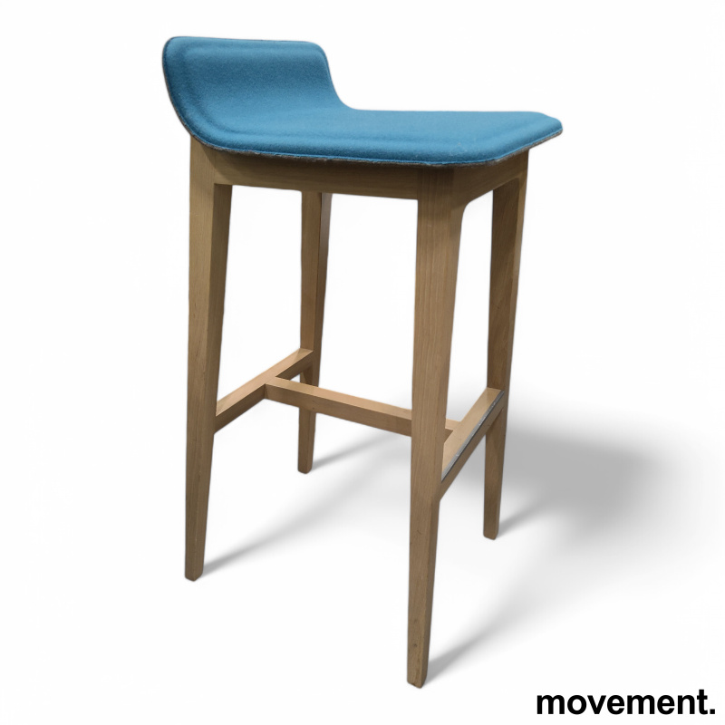 Laia High Stool Blått sete, ben i - 2 / 3