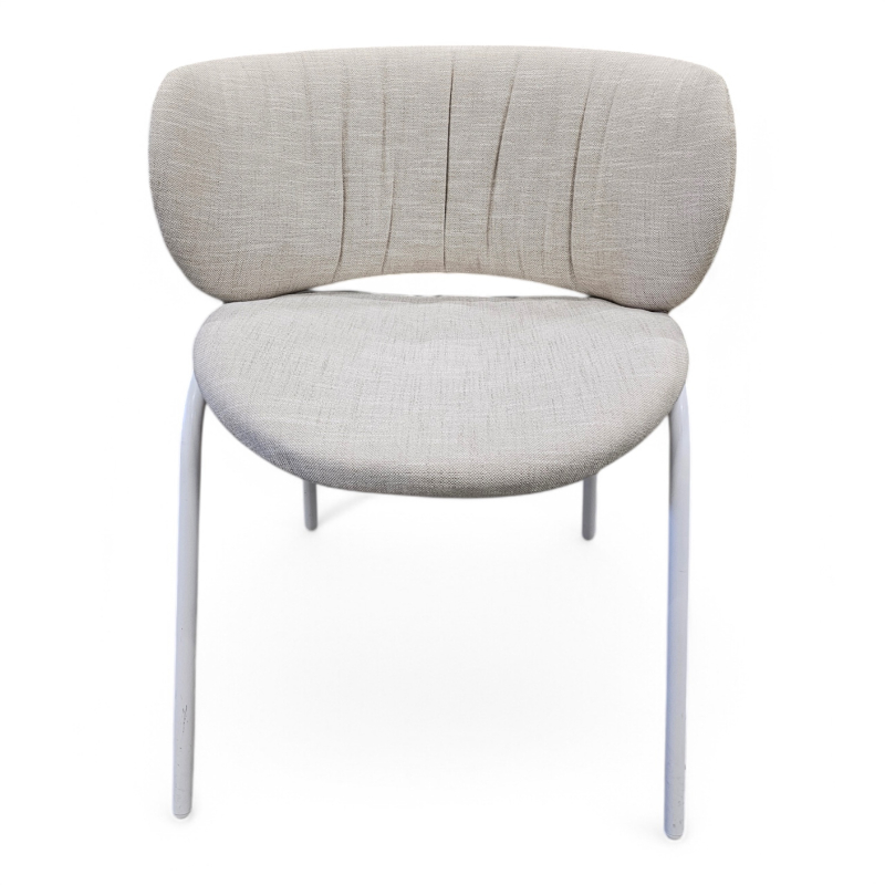 Funda  Lys beige, ben i hvitt, Pent