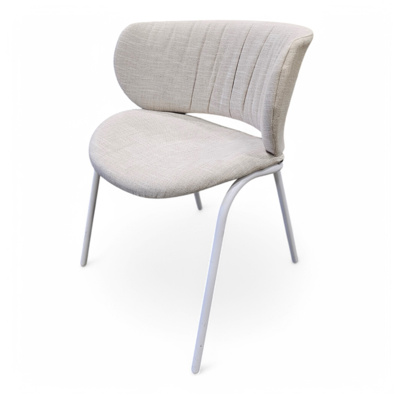 Funda  Lys beige, ben i hvitt, Pent