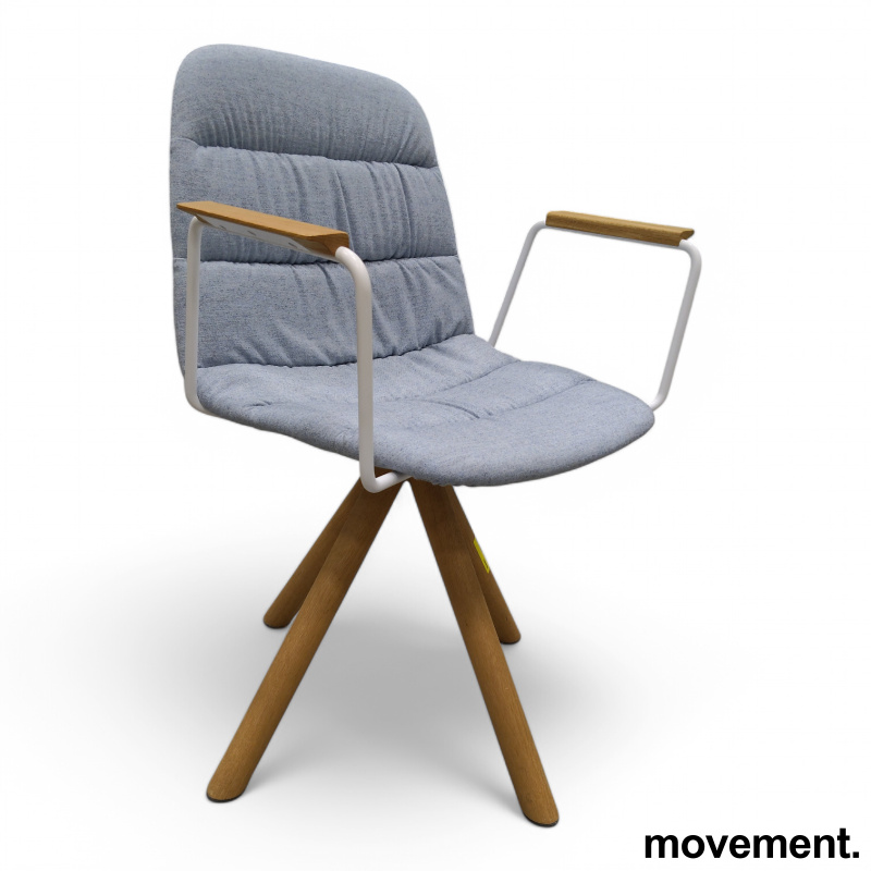 Maarten Wooden swivel base med - 5 / 6