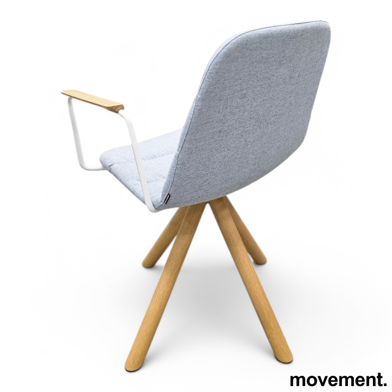 Maarten Wooden swivel base med - 3 / 6
