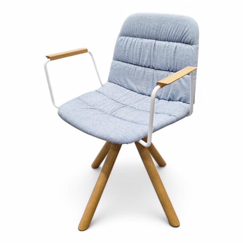 Maarten Wooden swivel base med