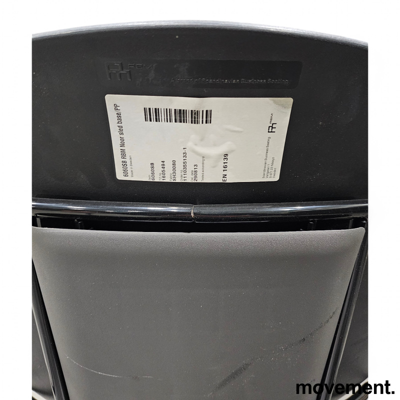 Noor 6060SB, polstret sete og rygg - 4 / 4
