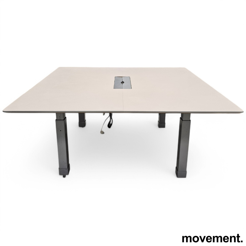 Møtebord / arbeidsbord i beige / - 1 / 2