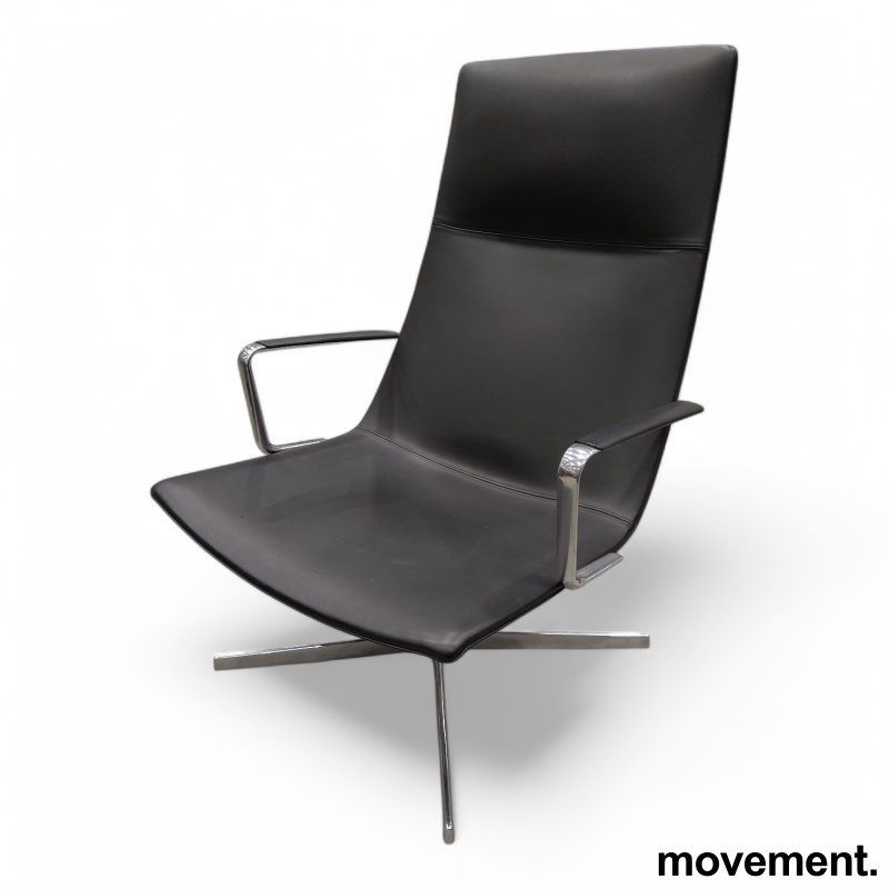 Catifa 70 med armlene sort skinn, - 1 / 3