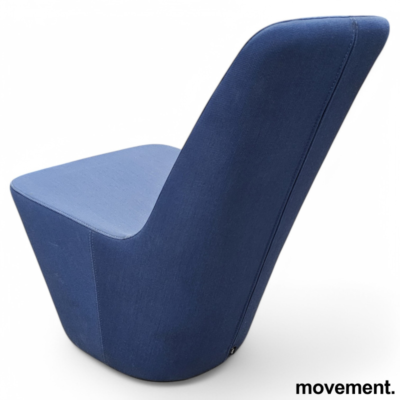 Loungestol i blått stoff fra Vitra, - 3 / 3