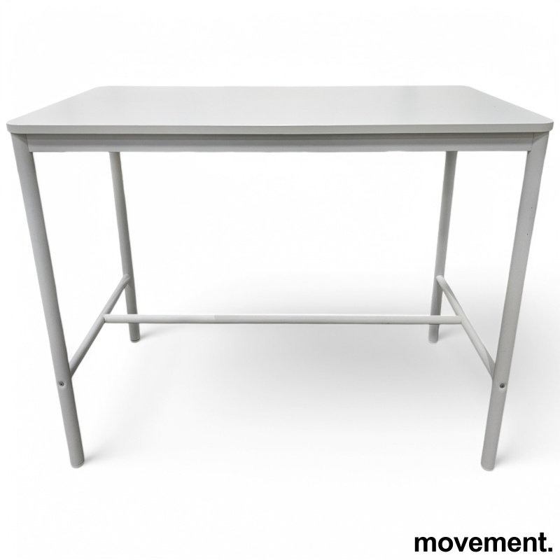 Barbord / ståbord i hvitt fra IKEA, - 1 / 2