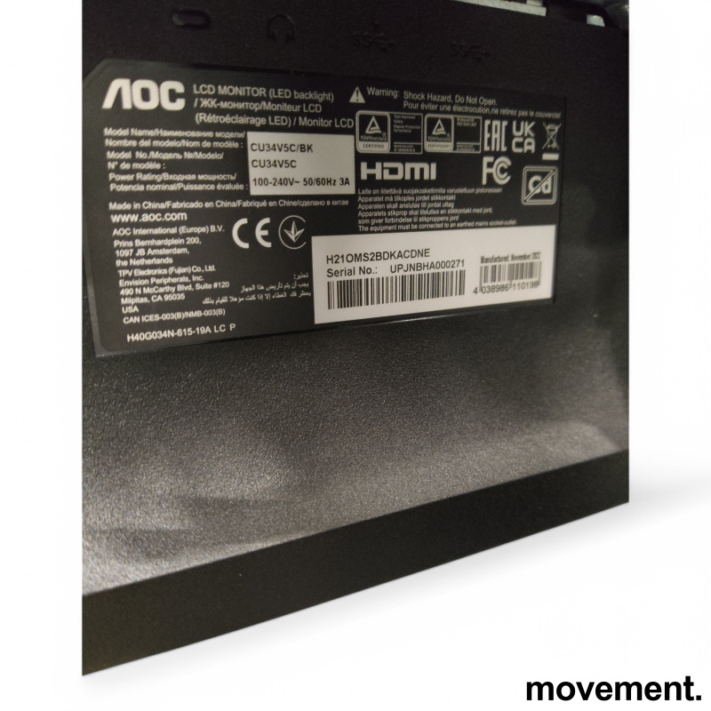 CU34V5C 34toms Curved WQHD, Pent - 2 / 2
