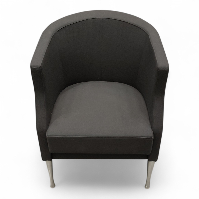 Arriba lenestol mørk grå, ben i