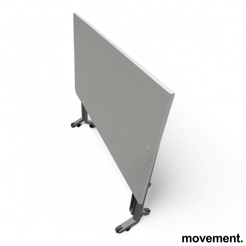 Folio Table 120x60cm Hvit, krom ben - 3 / 4