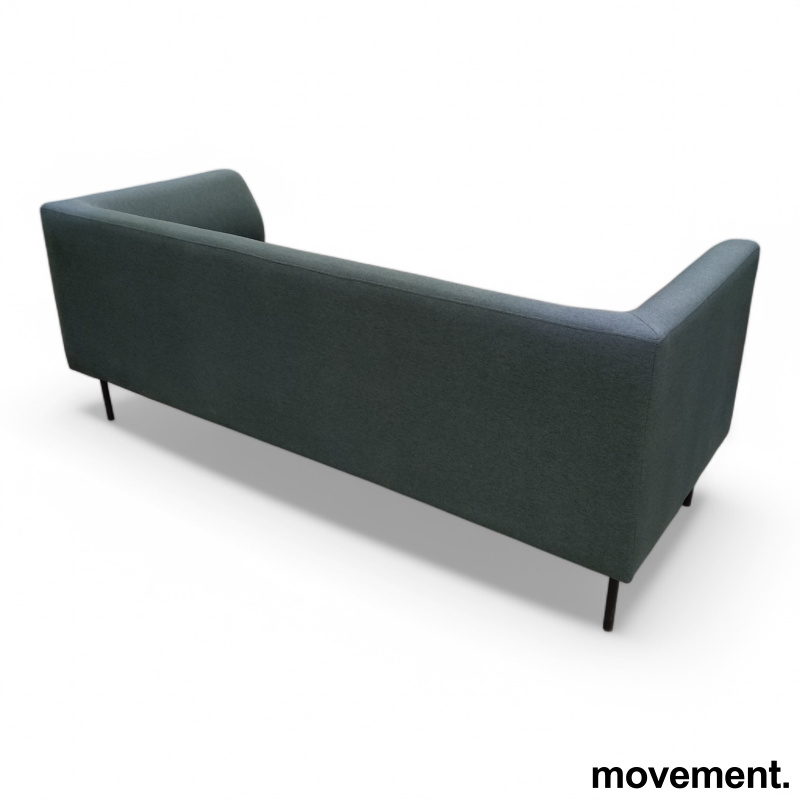 Kare 3-seter sofa Grønn, sorte ben, - 3 / 3