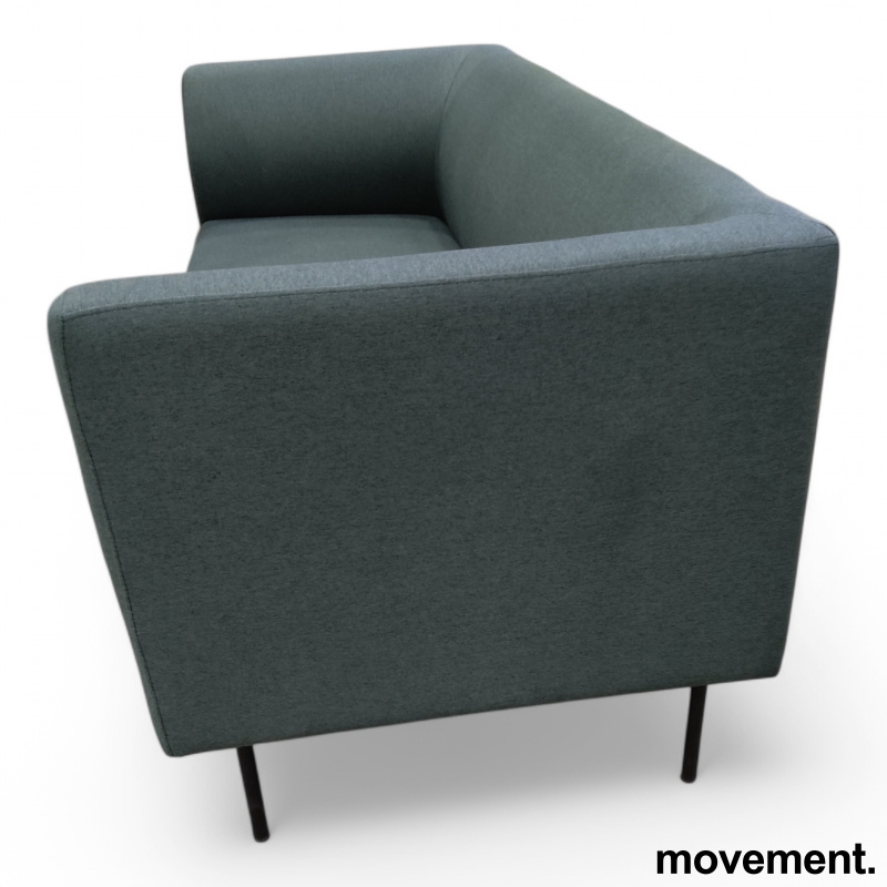Kare 3-seter sofa Grønn, sorte ben, - 2 / 3